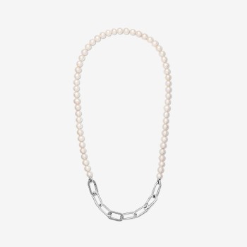 Collana Pandora ME Maglia Link con Perle Coltivate d’Acqua Dolce Trattate