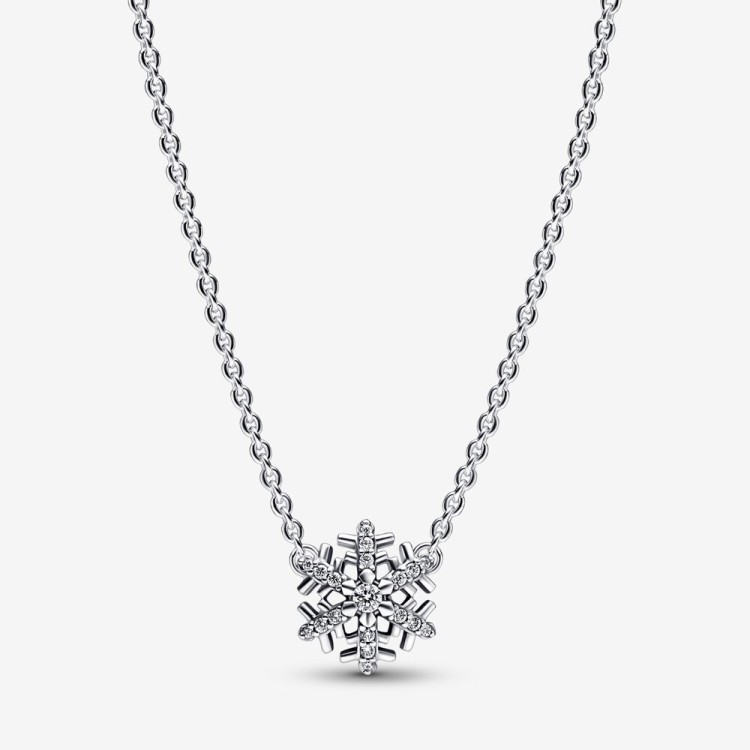 Collana Pandora Fiocco di Neve Luminoso