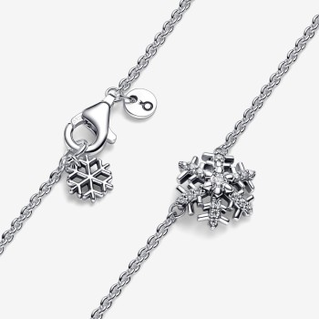 Collana Pandora Fiocco di Neve Luminoso