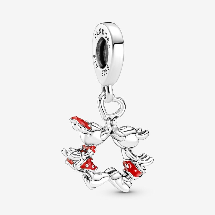 Charm Pandora Pendente Mickey Mouse & Minnie, Il Bacio