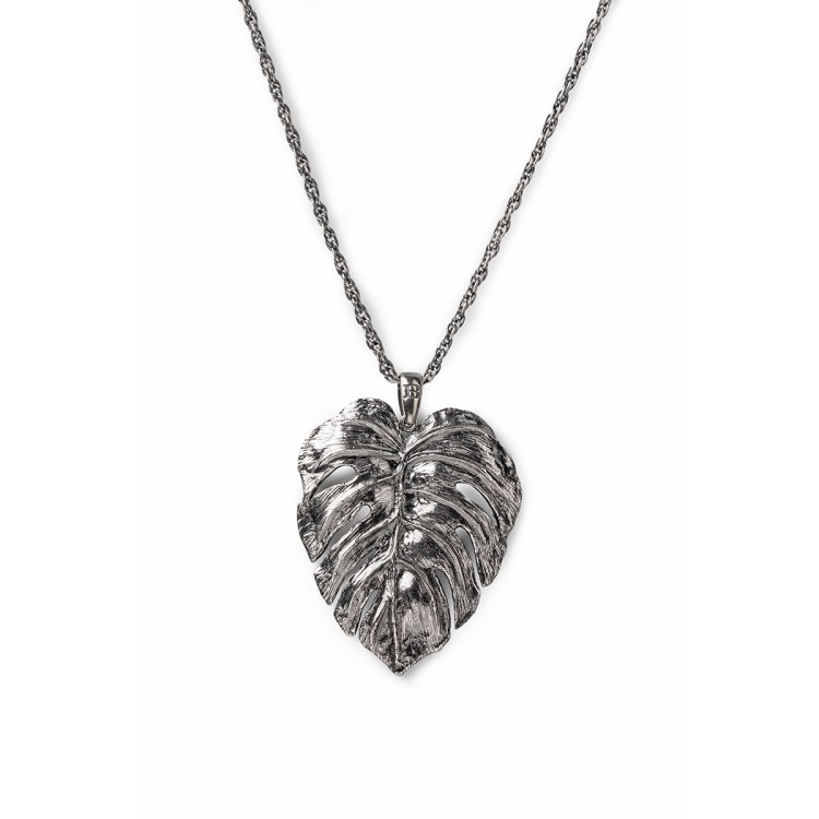 Collana Isola Bella Monstera in argento collezione Nude