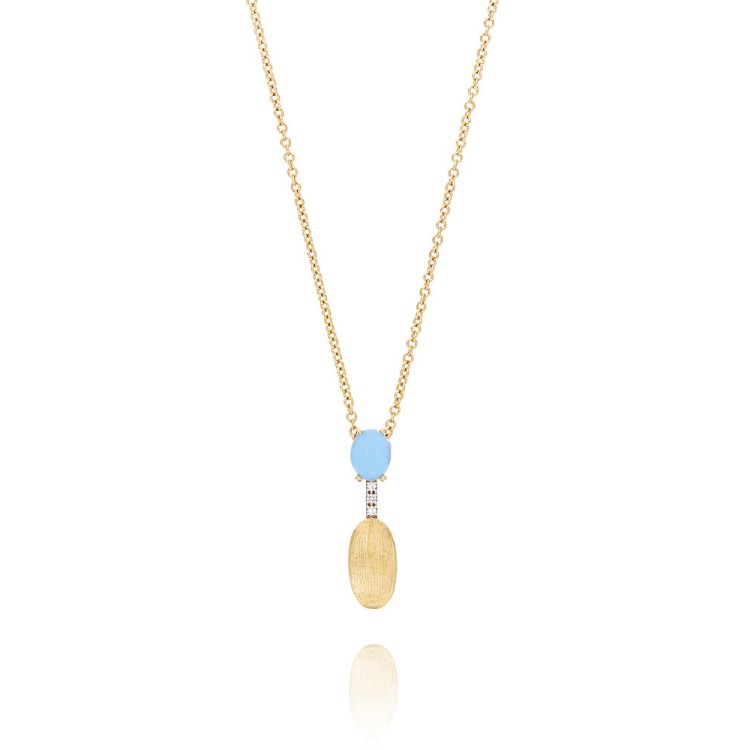 Collana Nanis  collezione Dancing Azure oro giallo e diamanti