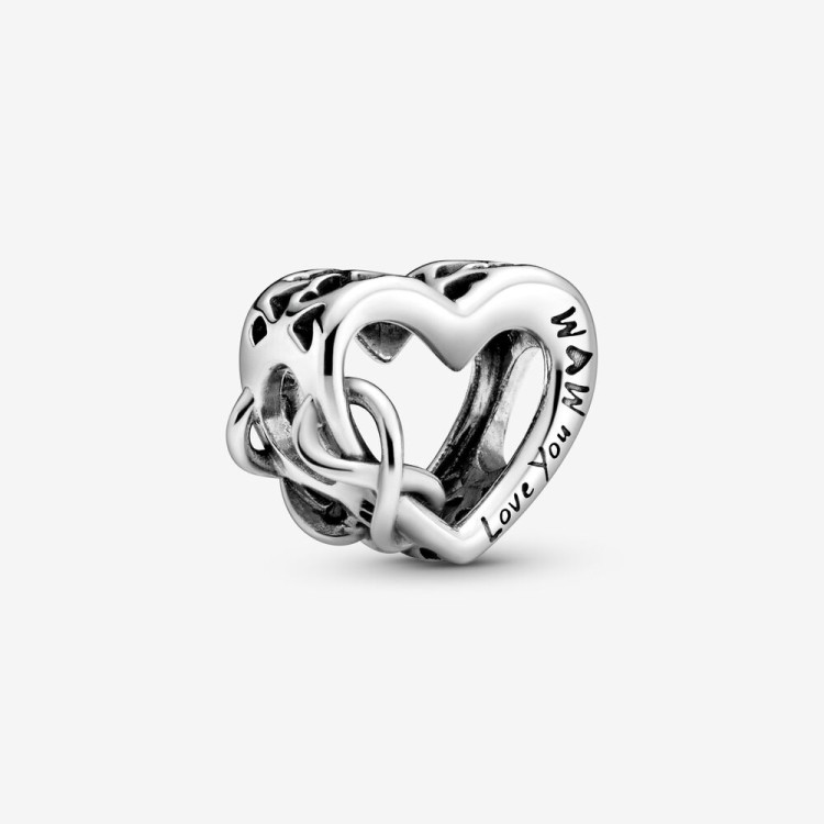 Charm Pandora Openwork Cuore"Ti Amo Mamma"