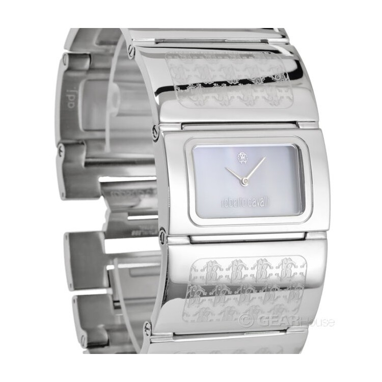 Roberto Cavalli R7253117515 Pavon Orologio da donna rettangolare in madreperla con bracciale