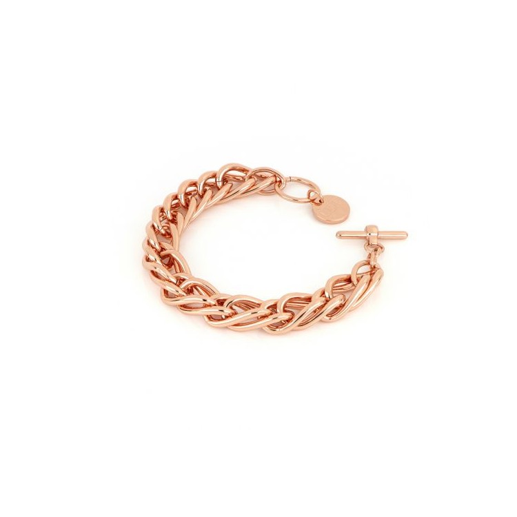 UNOAERRE Bracciale in bronzo dorato rosa