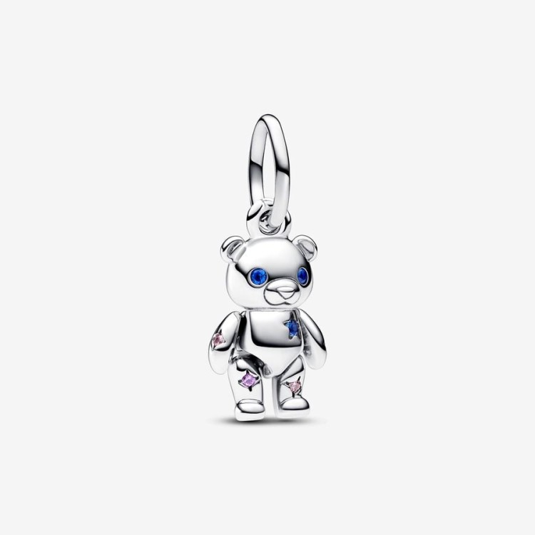 Charm Pandora Pendente Orsetto Teddy con Zampe Mobili