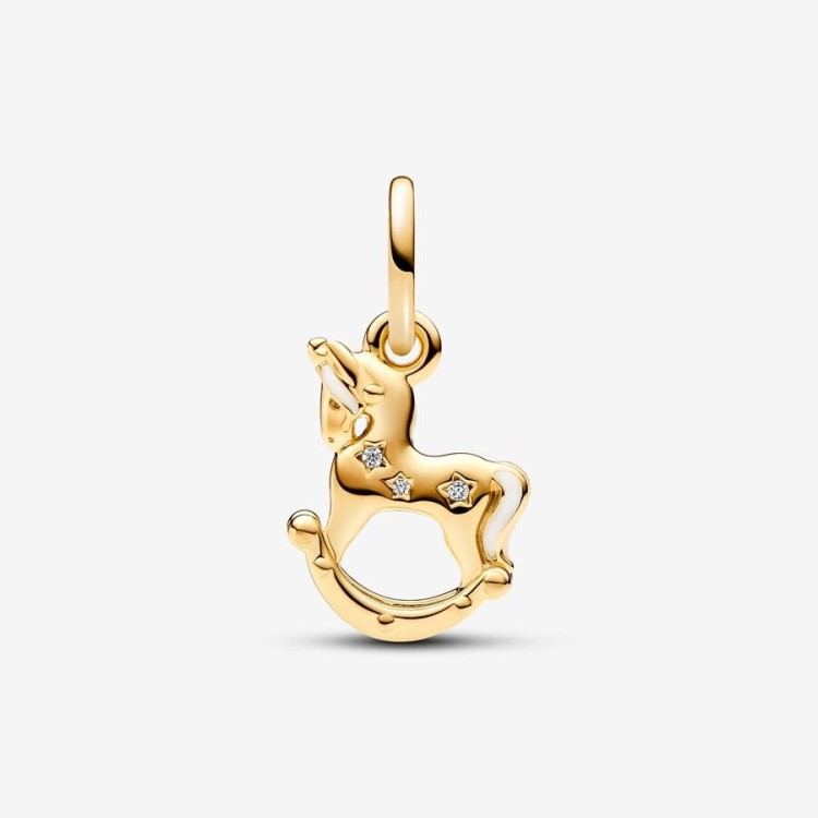 Charm Pandora Pendente Unicorno a Dondolo