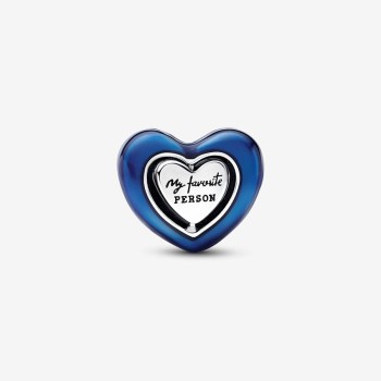 Charm Pandora Cuore Blu Girevole