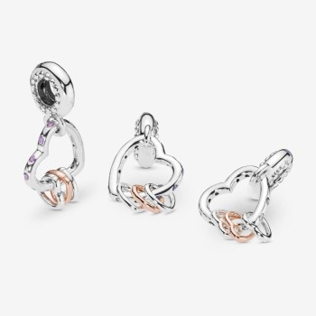 Charm Pandora Pendente Unione di Cuori