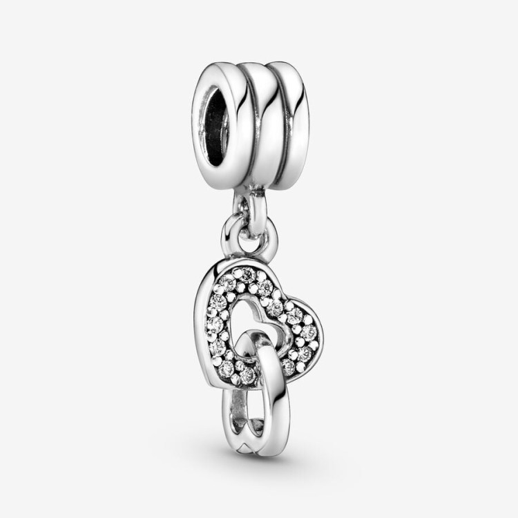 Charm Pandora Pendente Cuori intrecciati