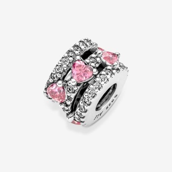 Charm Pandora Cuori Rosa