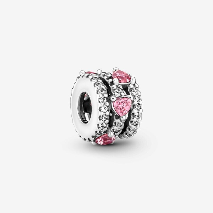 Charm Pandora Cuori Rosa