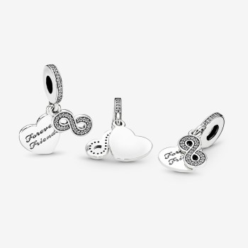 Charm Pandora Pendente Amiche per Sempre