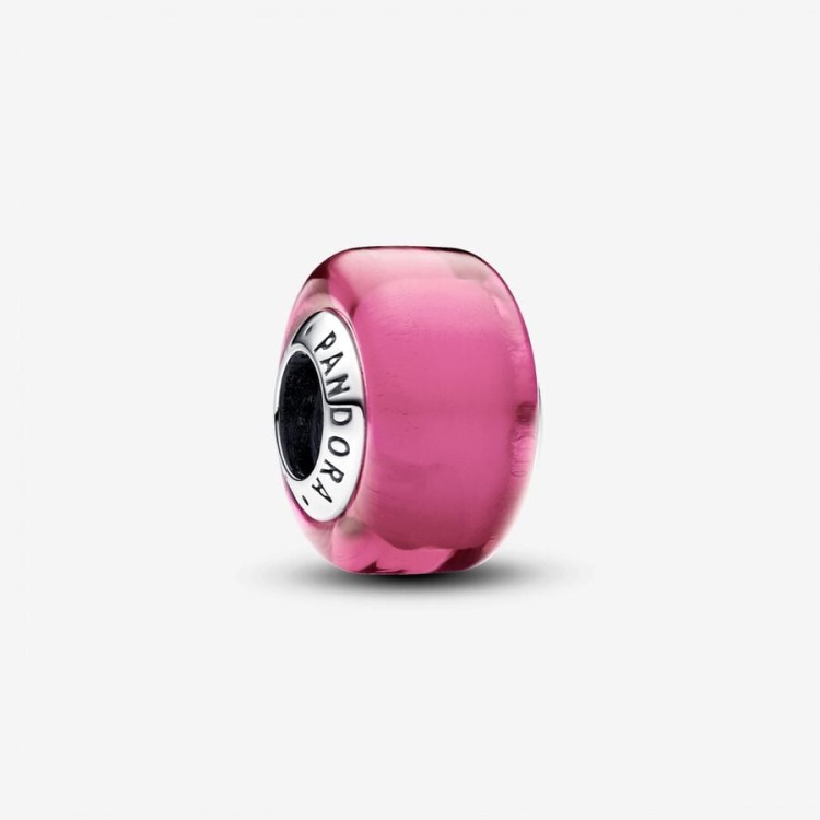 Charm Pandora Mini Vetro di Murano Rosa