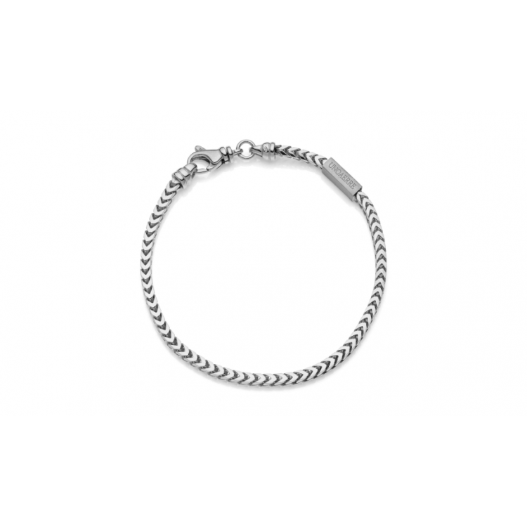 Bracciale in argento catena franco