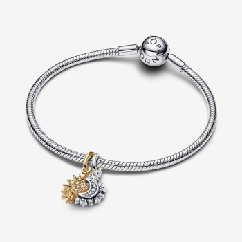 Charm Pandora Pendente Sole e Luna Divisibile