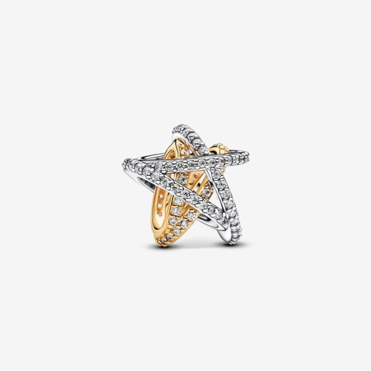 Charm Pandora Stella Intrecciata Luminosa