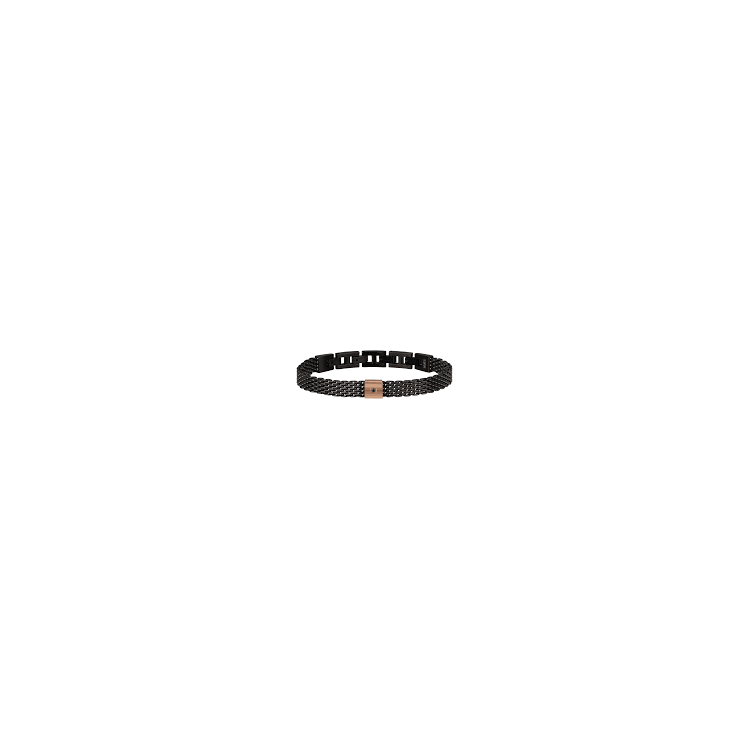 BLACK DIAMOND BRACCIALE BREIL IN ACCIAIO BLACK E ROSE CON DIAMANTE NATURALE