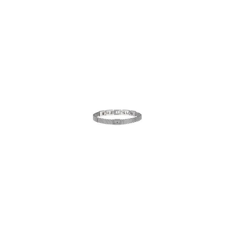 BLACK DIAMOND BRACCIALE BREIL IN ACCIAIO CON DIAMANTE NATURALE