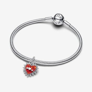 Charm Pandora Pendente Cuore Rosso con Freccia Grievole