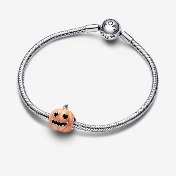 Charm Pandora  Zucca di Halloween che si illumina al buio