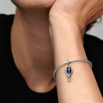 Charm Pandora Pendente Mongolfiera Blu