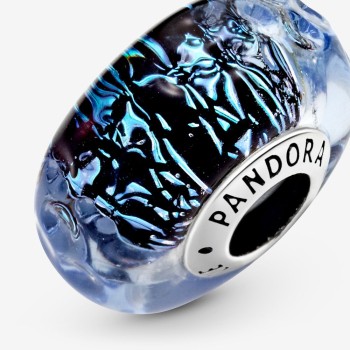 Charm Pandora Vetro di Murano, Oceano Blu