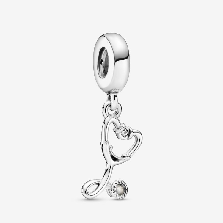 Charm Pandora Pendente Stetoscopio Cuore